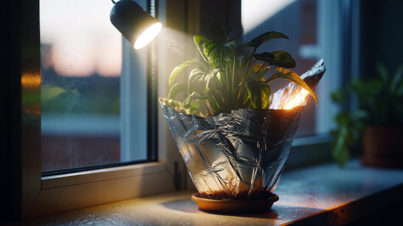 Aluminium foil reflectors amplify plant lighting fantastically – how ...