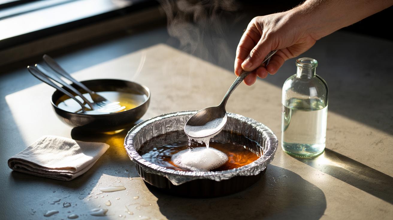 The vinegar trick that sparks cutlery brilliance in moments – how acid erases tarnish with striking shine